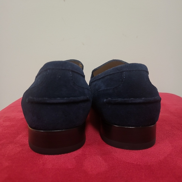 GUCCI Jordaan Horsebit Blue Suede Loafers.. - Picture 3 of 10